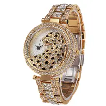 Casual Dames Montres 2016 Quartz Étanche NOBDA Top Marque De Luxe Lady Montre-Bracelet Femmes Cristal Diamant Tigre Pour Les Femmes Horloge