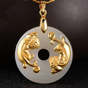 

2018, we will sell natural luck goddess, male and female pendant necklace./1
