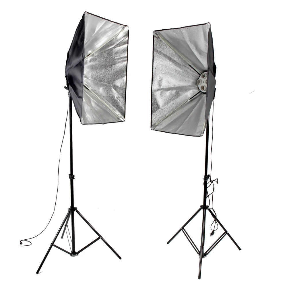  Photography LED Softbox with Tripod Stand Photo Studio Soft Box Tent lights Kit for Camera Diffuser