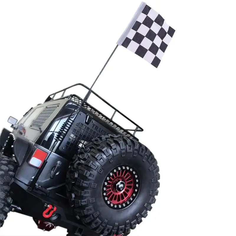 289MM Metal Decorative Antenna with Flag for 1 10 RC Crawler Axial