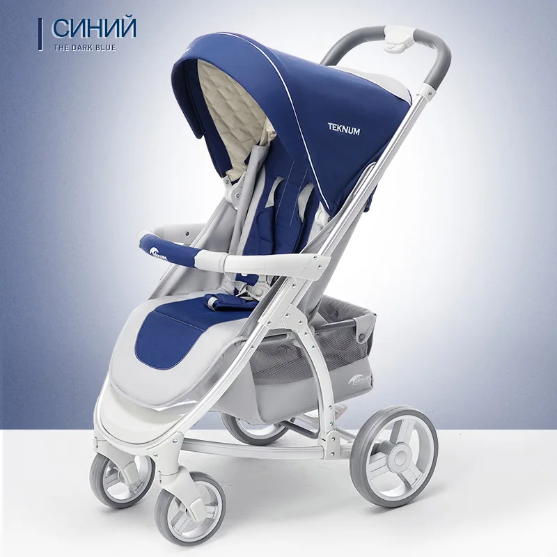 

Teknum baby stroller E-50 ultra-light can ride can be lying portable umbrella folding mini four round children's trolley