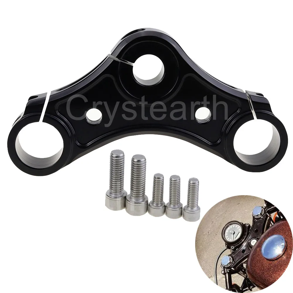 For Harley XL 1200X Sportster 1200 2010-2015 2011 2012 2013 2014 Motorcycle Fork Triple Tree Top Clamp Black Aluminum | Автомобили и