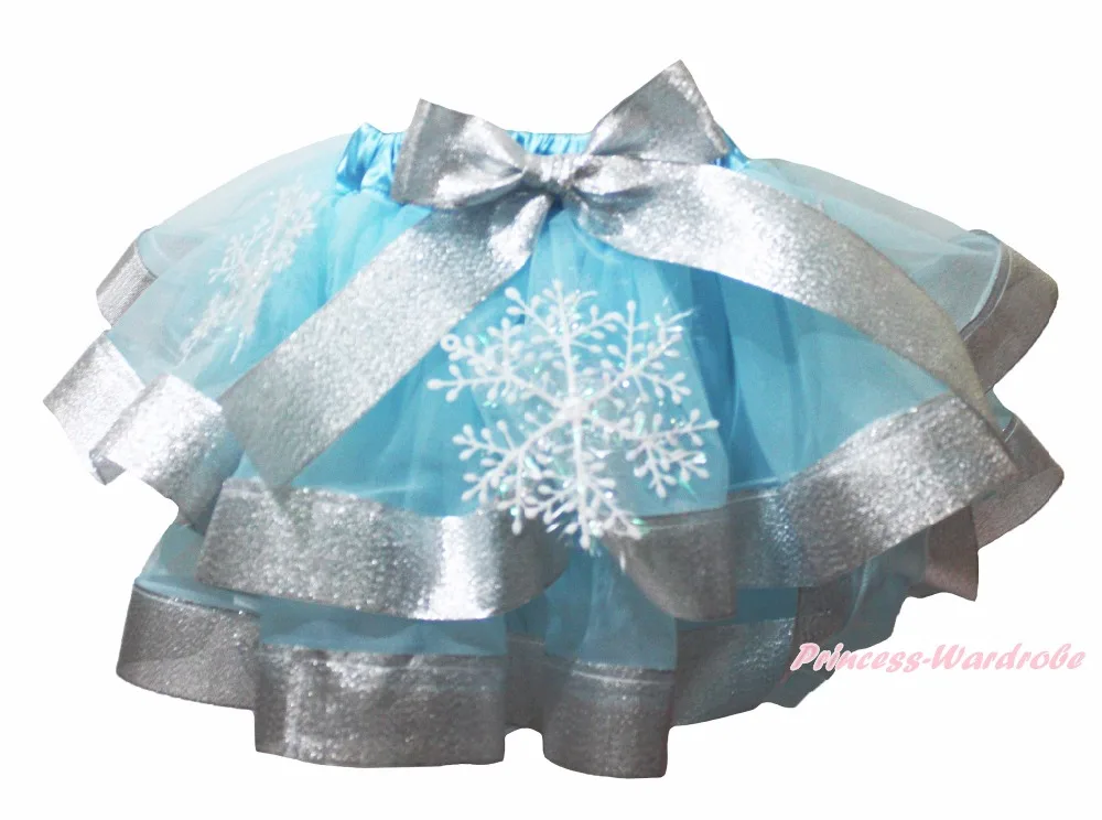 Petitebella Light Blue White Baby Skirt 3-12m