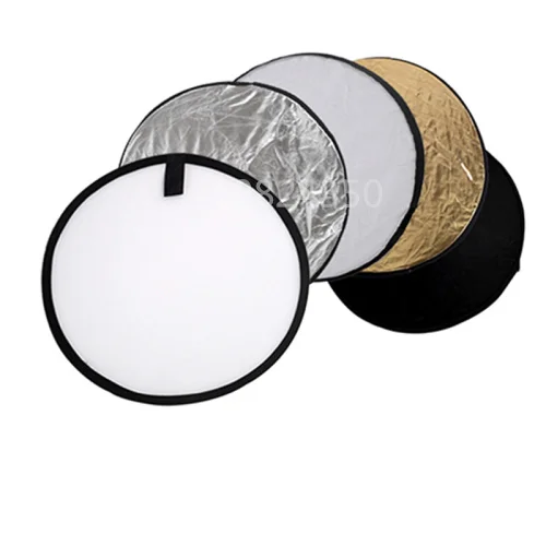 

60cm 5 In 1 Portable Foldable Collapsible Photo Studio Reflector Board Panels Round Light Photographic Lighting Reflector