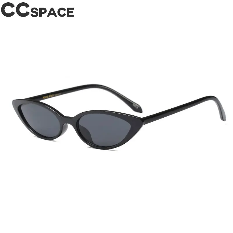 45586 сексуальные роскошные маленькие солнцезащитные очки "кошачий глаз" для мужчин и женщин, овальные оттенки CCSPACE, винтажные, брендовые модные очки UV400