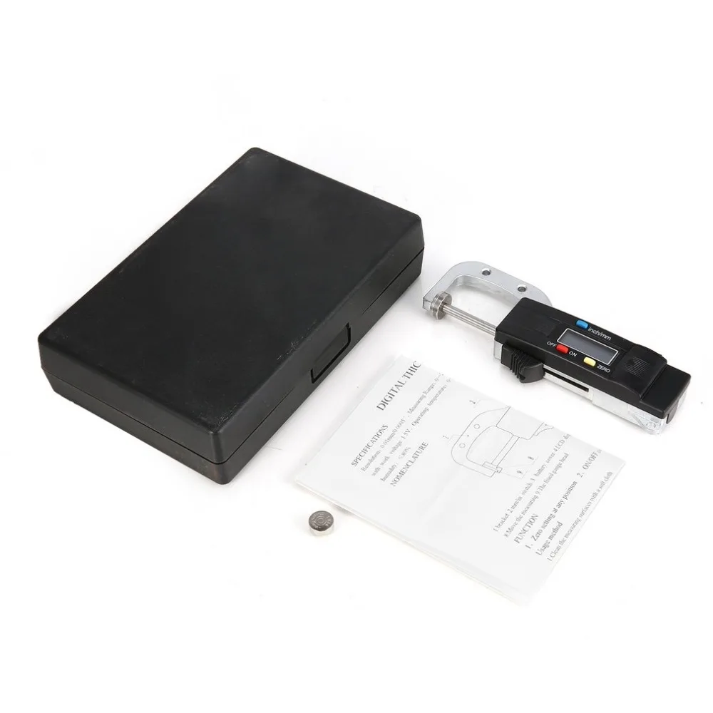 

0-25mm Digital Horizontal Thickness Gauge 0.01mm Jewelry Pearl Ruler Round Diameter Metal Measuring Thickness Meter Micrometer