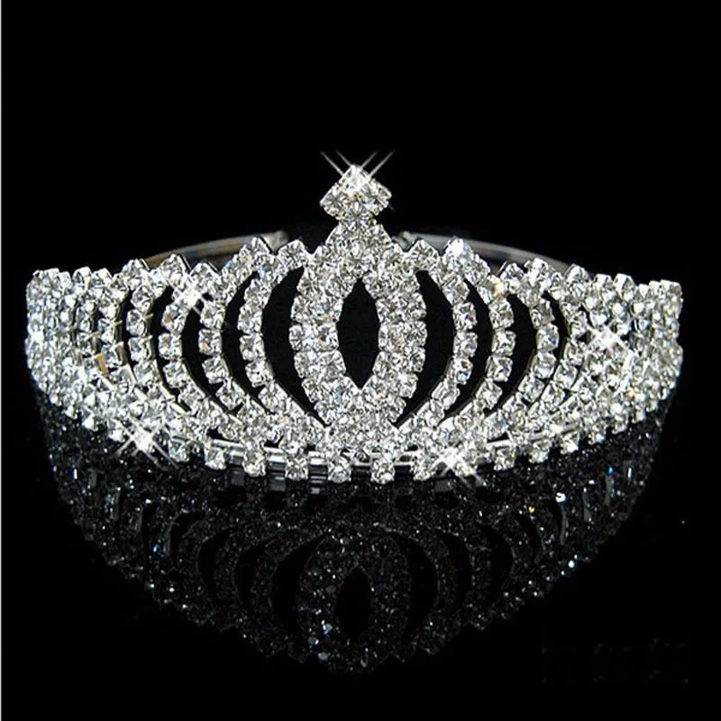 Модный детский обруч для волос Корона детские ювелирные изделия алмаз диадемы для девочек головные уборы аксессуары