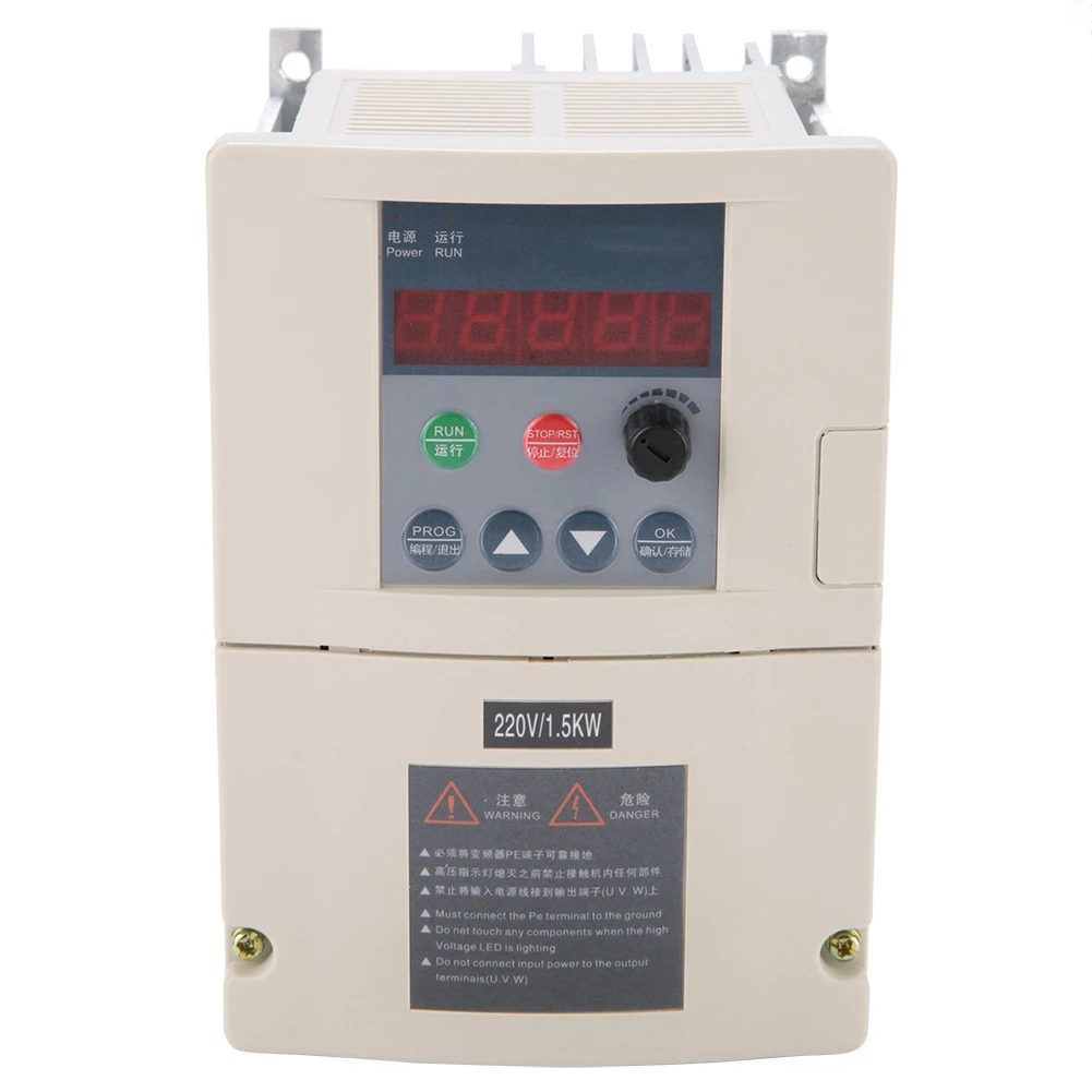 Преобразователь частоты 220V 1.5kW 9.6A частотно-регулируемым приводом однофазный Скорость Управление частотно-Регулируемый преобразователь 3-фазный Выход