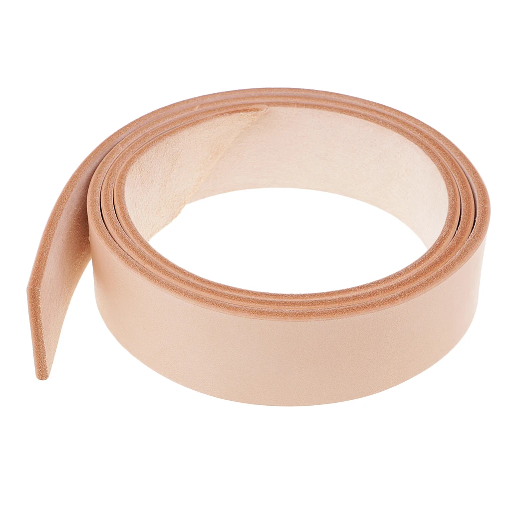 100-135cm Long Natural Genuine Leather Strap Strips for Leathercraft Accessories