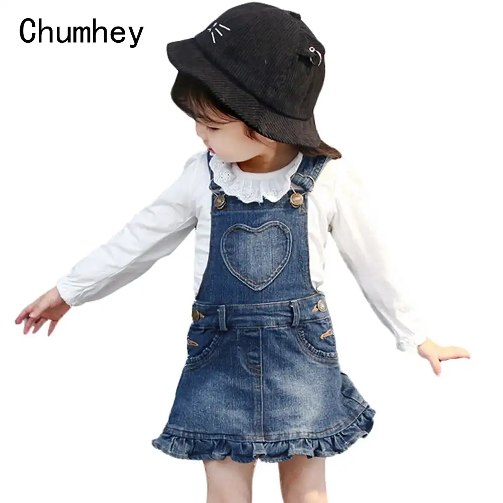 baby girl denim overall dress