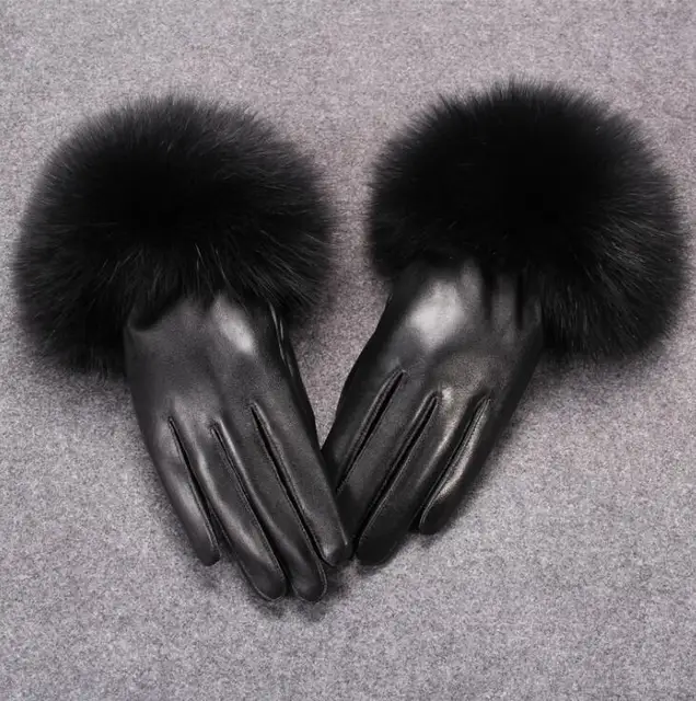 Women #8217 s autumn and winter thicken fleece lining glove lady #8217 s natural sheepskin leather glove natural fox fur driving glove R146 cheap Oytall Genuine Leather Adult Solid Wrist Gloves Mittens Fashion Women #8217 s autumn and winter thicken fleece lining glove lady #8217 s natural sheepskin leather glove natural fox fur driving glove R146 cheap Oytall Genuine Leather Adult Solid Wrist Gloves Mittens Fashion