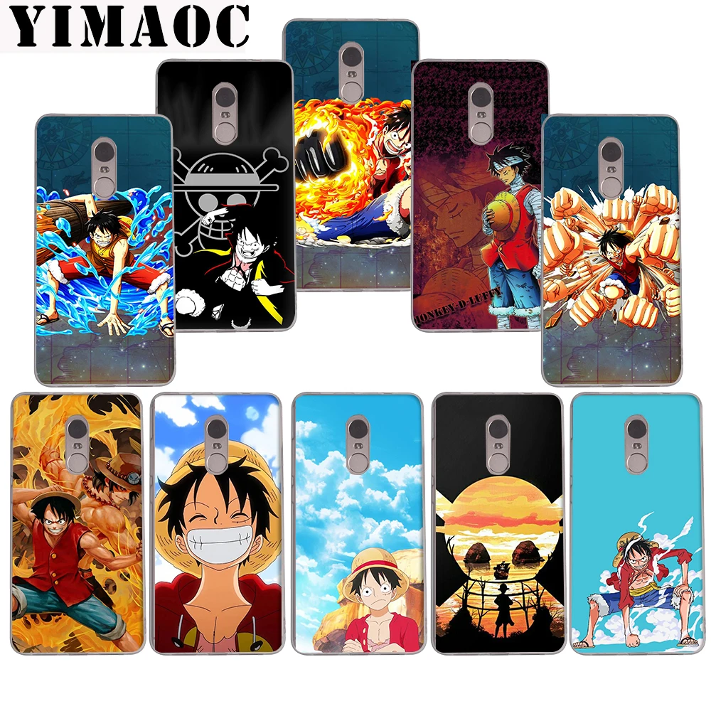

YIMAOC 53z Anime Monkey D Luffy Soft Case for Xiaomi Mi a1 a2 f1 6 8 lite se mix 2s Redmi 5 6 6a S2 Plus 5A Note 5 6 Pro 4 X
