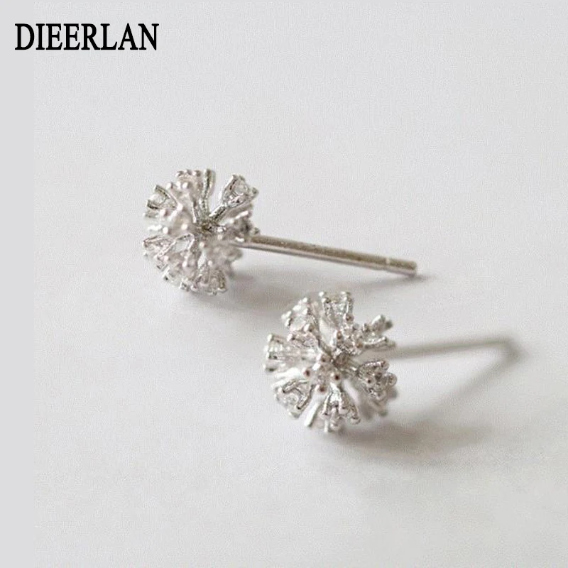 Дизайн 925 Серебряная Снежинка серьги для женщин девочек Рождественский подарок Горячая Мода Стерлинговое Серебро-ювелирные изделия
