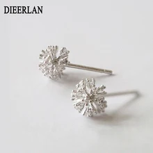 Дизайн 925 Серебряная Снежинка серьги для женщин девочек Рождественский подарок Горячая Мода Стерлинговое Серебро-ювелирные изделия