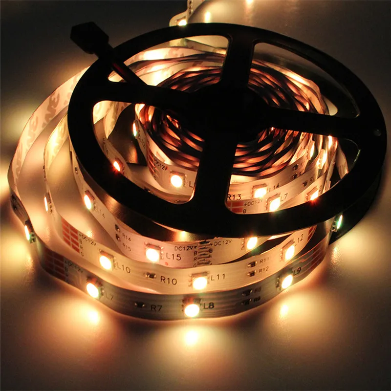 DC12V-Led-Strips-5050-5M-150Leds-RGB-Non-Waterproof-Flexible-Led-Tape-7-Colors-For-Home (3)