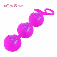 Silicone Kegel Ball 3 Beads Vagina Exercise Vaginal Trainer Love Ben Wa Pussy Muscle Training Adult Toys For Couples Sex Product