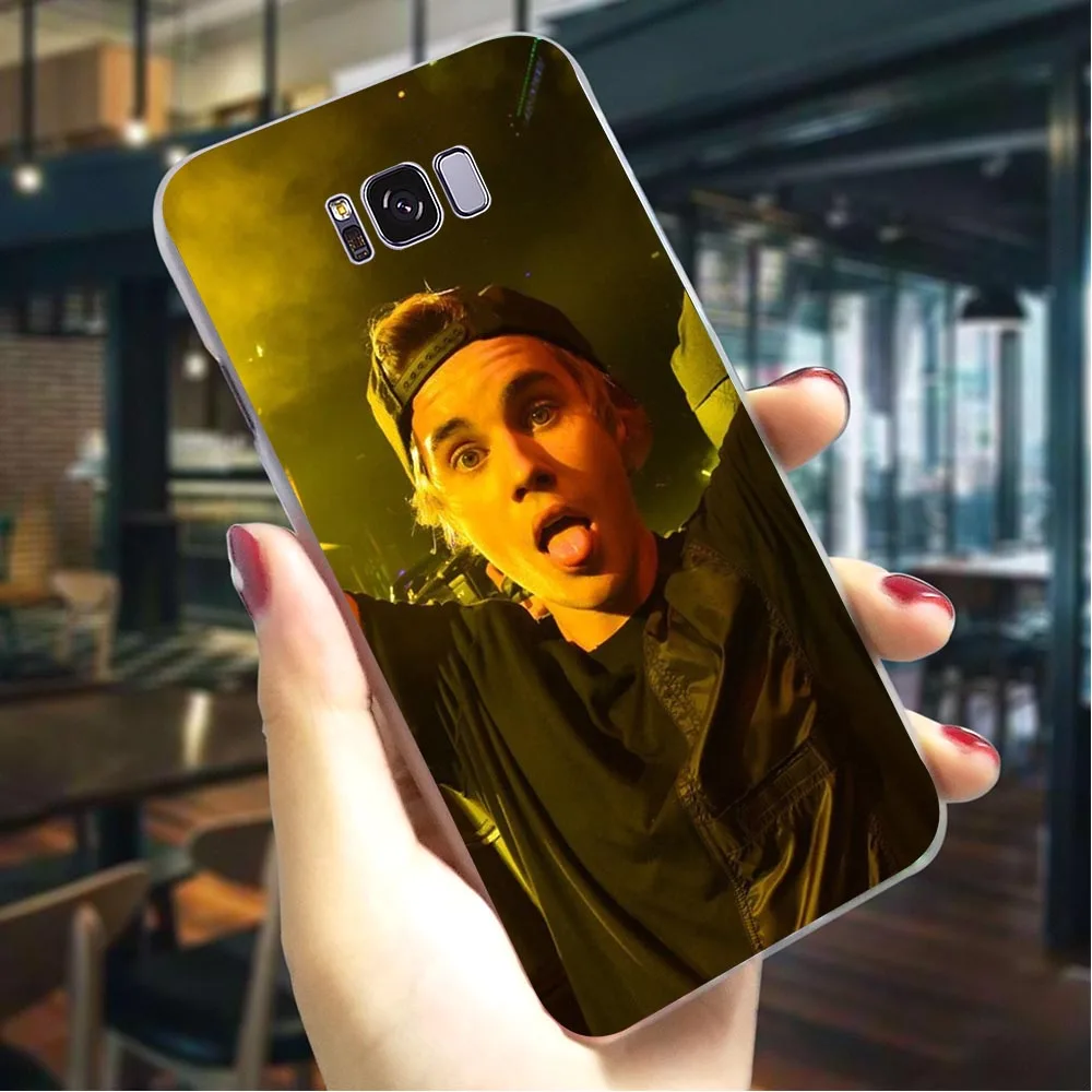 

Cover for Samsung A7 Cases A8 A3 A6 Plus A5 A9 A10 A20 A40 A50 A70 Justin Bieber Hard Phone Case for Galaxy A30