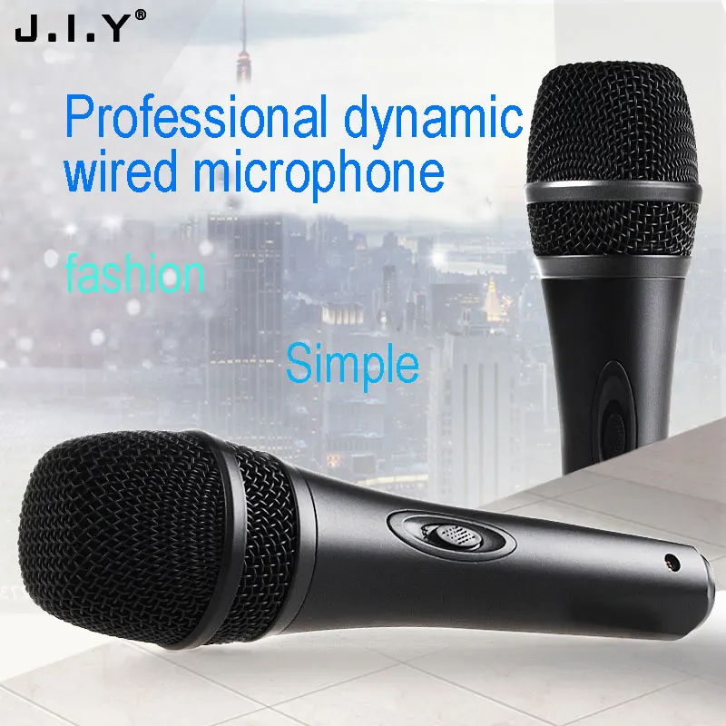 

JIY Wired karaoke Microphone Professional High fidelity sound HIFI studio Microphone for computer record meeting speaker KTV Mic