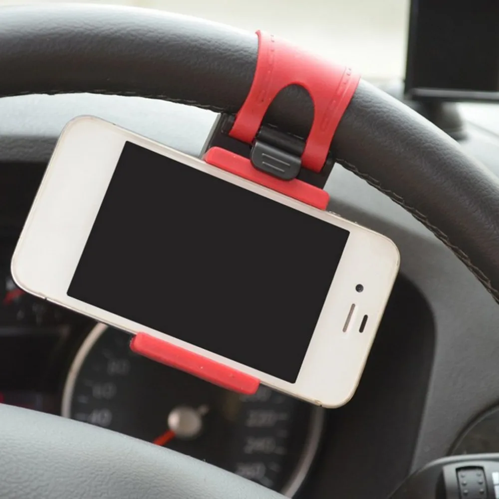 Универсальный автомобильный зажим рулевого колеса держатель для телефона для iPhone X 8 7 7Plus 6 6s Автомобильный держатель для мобильного телефона для смартфона samsung Xiaomi
