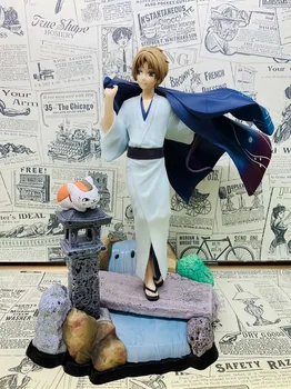 

25cm Anime Natsume's Book of Friends Natsume Yuujinchou Natsume Takashi with Madara PVC Action Figure Collectible Model Toy Doll
