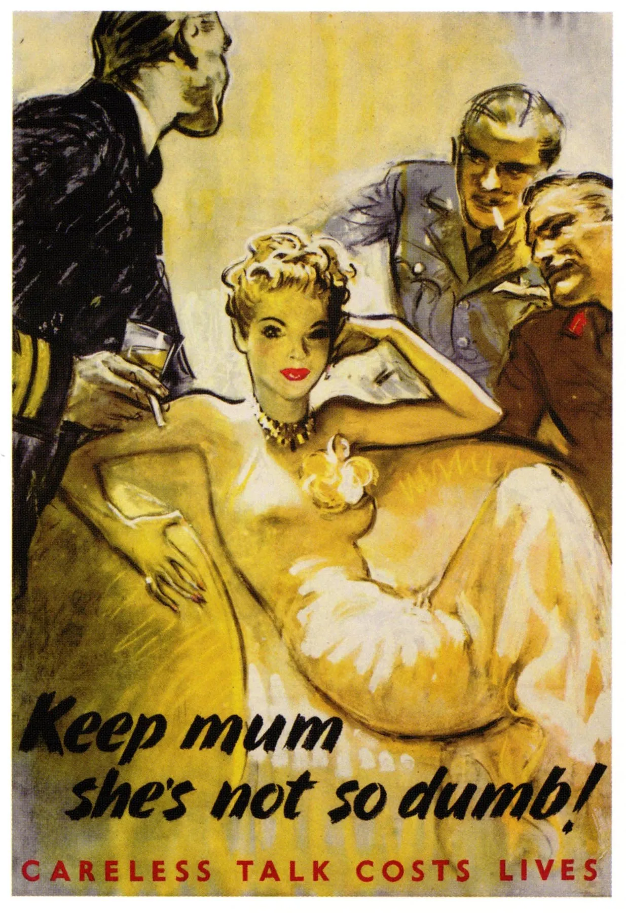 Винтажный рекламный постер WW2 Keep Mum! Классические картины на холсте винтажные