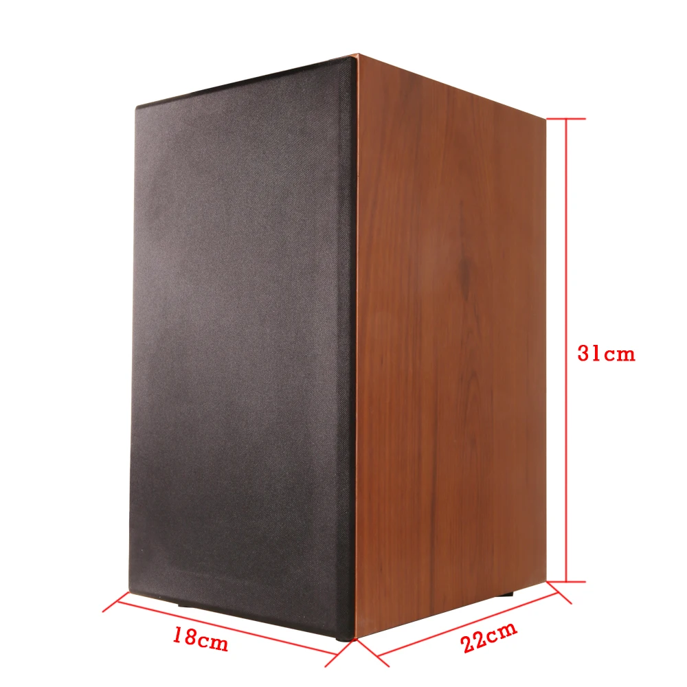 Solid wood 100W 1 to 5 inch bookshelf speaker 2.0