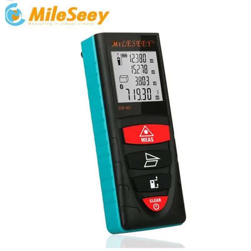 Mileseey D8 40M 100M Laser Rangefinder Handheld Digital Distance Meter Screen outdoor laser distance meters tape measure tool