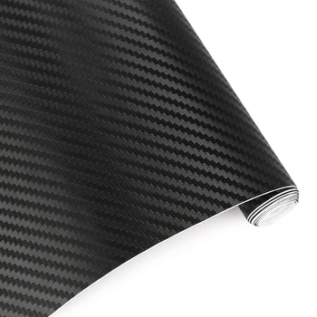 

127cmx10cm Waterproof Car Stickers 3D Car Carbon Fiber Vinyl Film Sheet Wrap Roll Auto Car DIY Decor Sticker Paper Car Styling