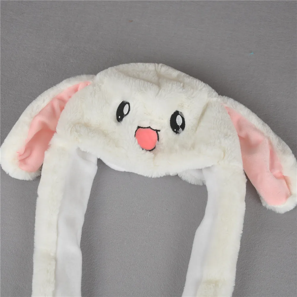 Привлекательный 1 шт подарок стиль дети милые движущиеся уши кролик шляпа танец плюшевые игрушки
