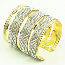 rhinestone bracelet carter bangle cuff bracelets & bangles for women armband goud rhinestone detail cuff bracelet