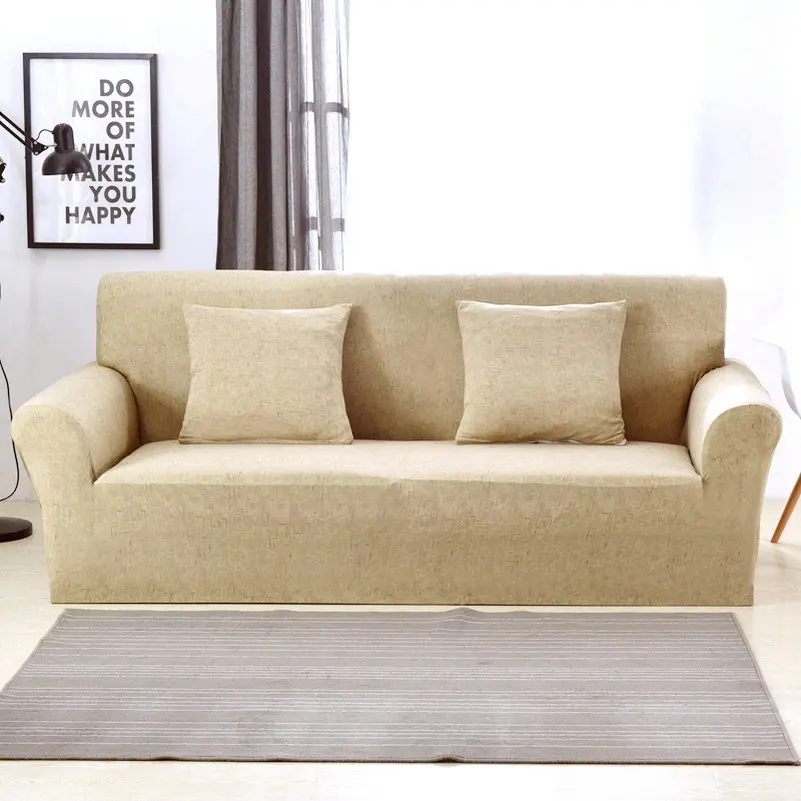 Сплошной цвет Нескользящие эластичные стрейч чехлы для диванов полиэстер все включено диванные подушки секционные Чехлы для гостиной - Цвет: Color 6