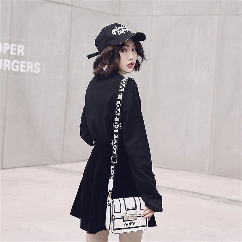 Папа Чен черный Мини панк юбка трапециевидная короткая бархатная Женская