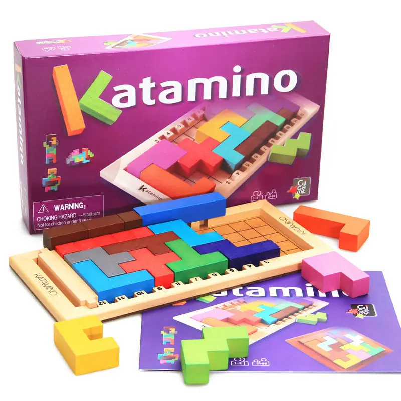 

Kids wooden educational building blocks toys Katamino/assembling intelligence building blocks children's Wood toys
