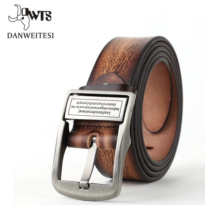 

[DWTS] 2019 mens belts luxury leather men's belts pin buckle fashion genuine leather strap classical style ceinture homme