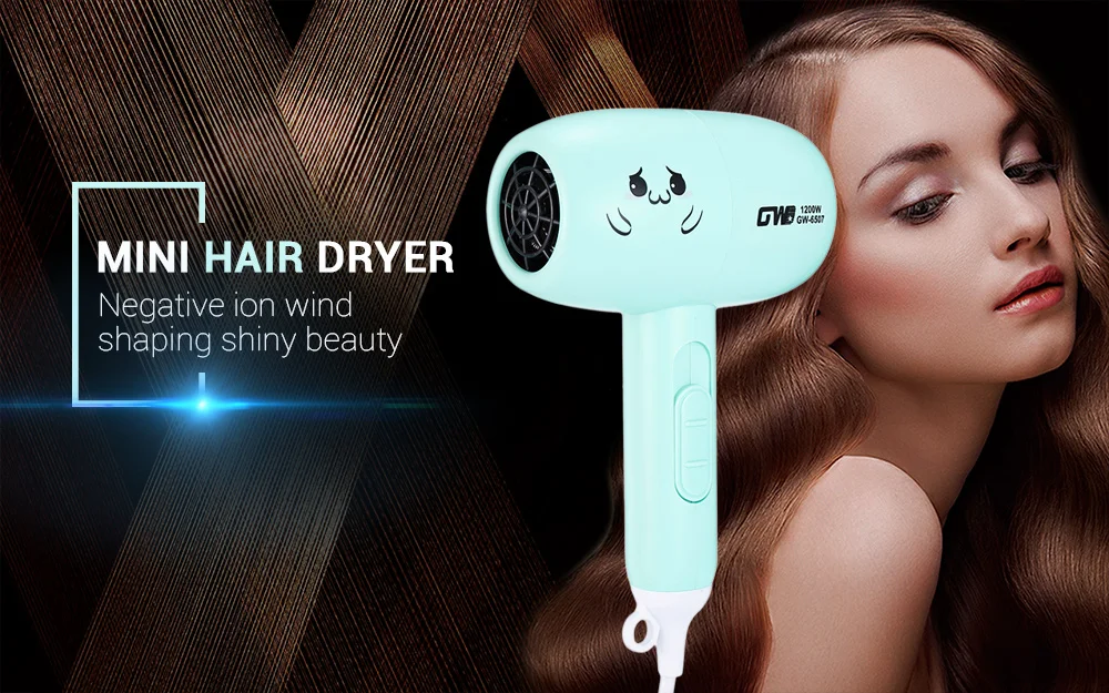 GW - 6507 Mini Hair Dryer Constant Temperature and DC Permanent Magnet Motor