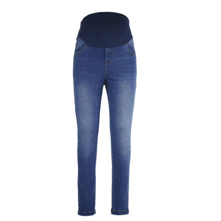

2018 New Spring Women Maternity Pants Pregnant Clothing Care Belly Denim Trousers Straight Slim Feet Pants Pregnant Women Pants