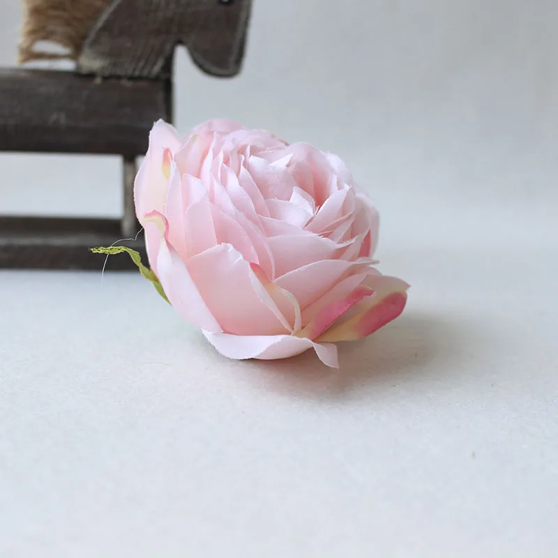  Red Rose Artificial Flower Head White Pink Silk Peony Wedding Party  (32)