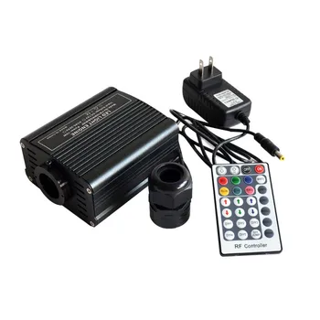 

RGB LED Fiber Optic Light Engine Driver with 28 Key RF Remote Controller DMX 75W