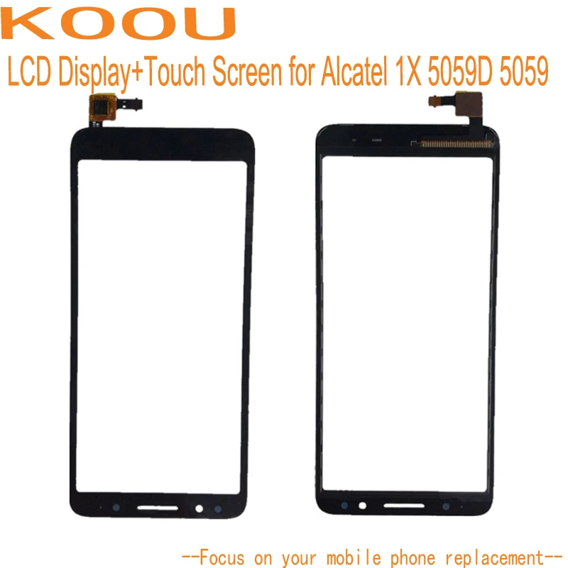 Для Alcatel 5059 1X 5059A 5059D 5059I 5059J 5059 T 5059Y 5," Сенсорный экран+ ЖК-дисплей Узел датчика Digitizer Запчасти для авто