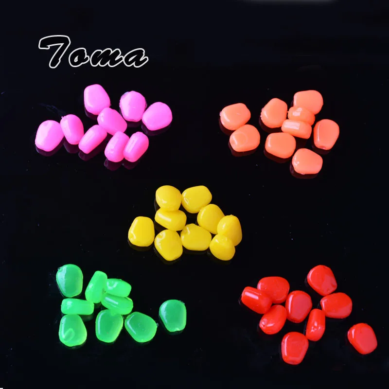 

TOMA 100PCS/Lot Soft Corn Carp Fishing Lures With Silicone Of Artificial Pop-up Floating Baits corn Fake carp Feeder Fish