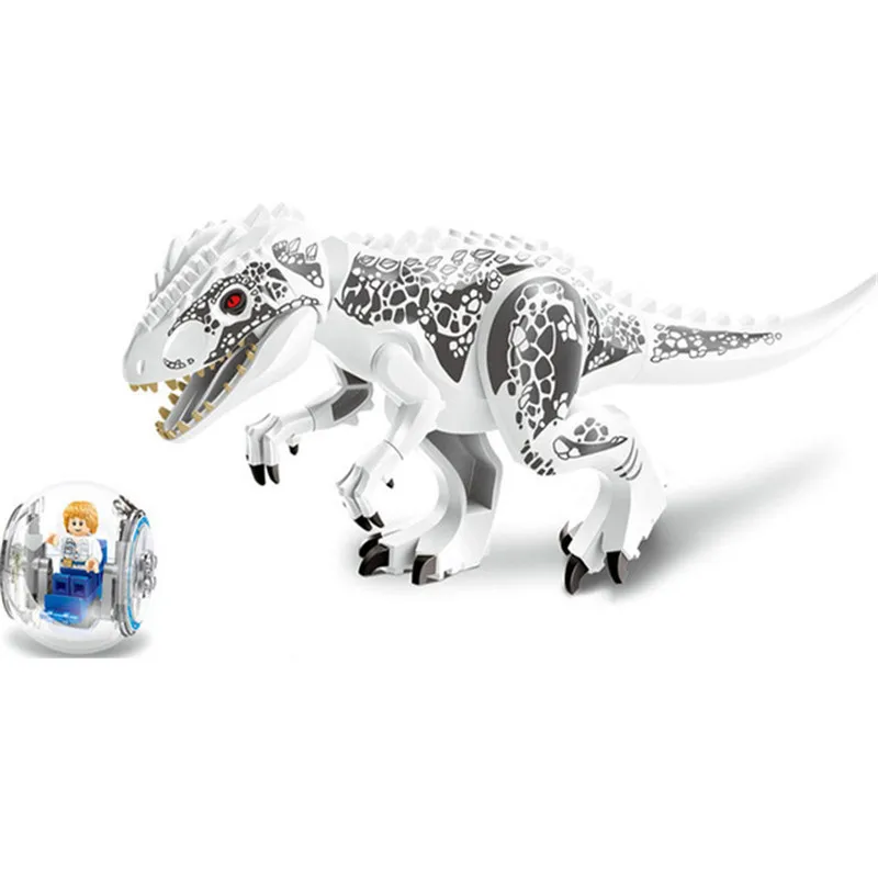 79151 Legoings 2 шт./компл. Юрского Dinosaur World цифры тираннозавров Рекс строительные блоки