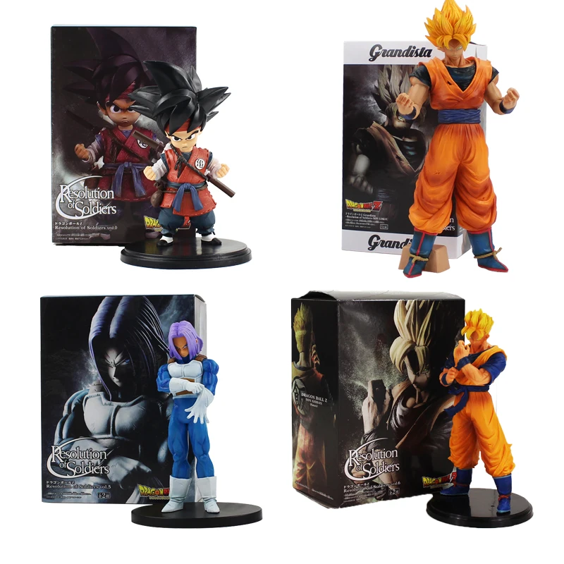 

Dragon Ball Z Future Trunks Son Goku Gohan Figure Toy Resolution of Soldiers Super Saiyan DBZ Model Dolls