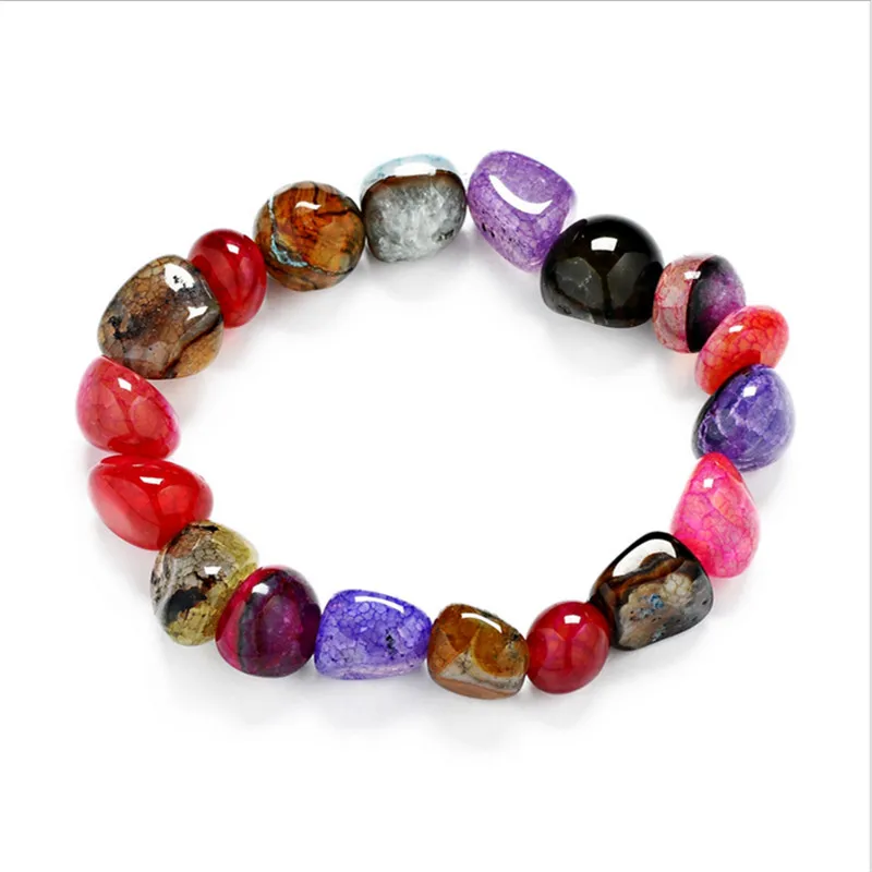 7 Chakra Healing Crystals Natural Stone Chips Single Strand Women 7 Chakra Healing Crystals Natural Stone Chips Single Strand Women Bracelets Lazuli Reiki Z 495 In Charm From Jewelry Accessories On
