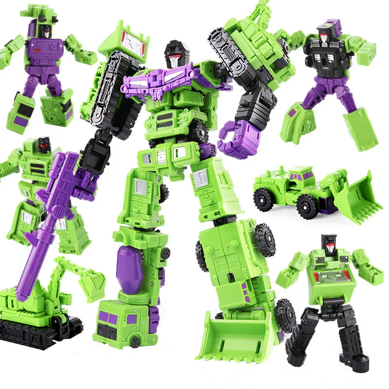 Игрушки трансформеры WEI JIANG 6 в 1 крутая экшн фигурка KO G1 DX9 Аниме Робот автомобиль