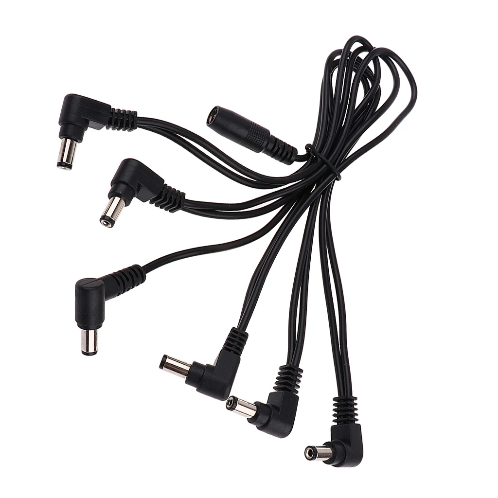 Electric Guitar Cable Effect Pedals Adapter 9V 1A Power Supply Cable Splits 1 to More Power Outputs Cable Electric Guitar Parts