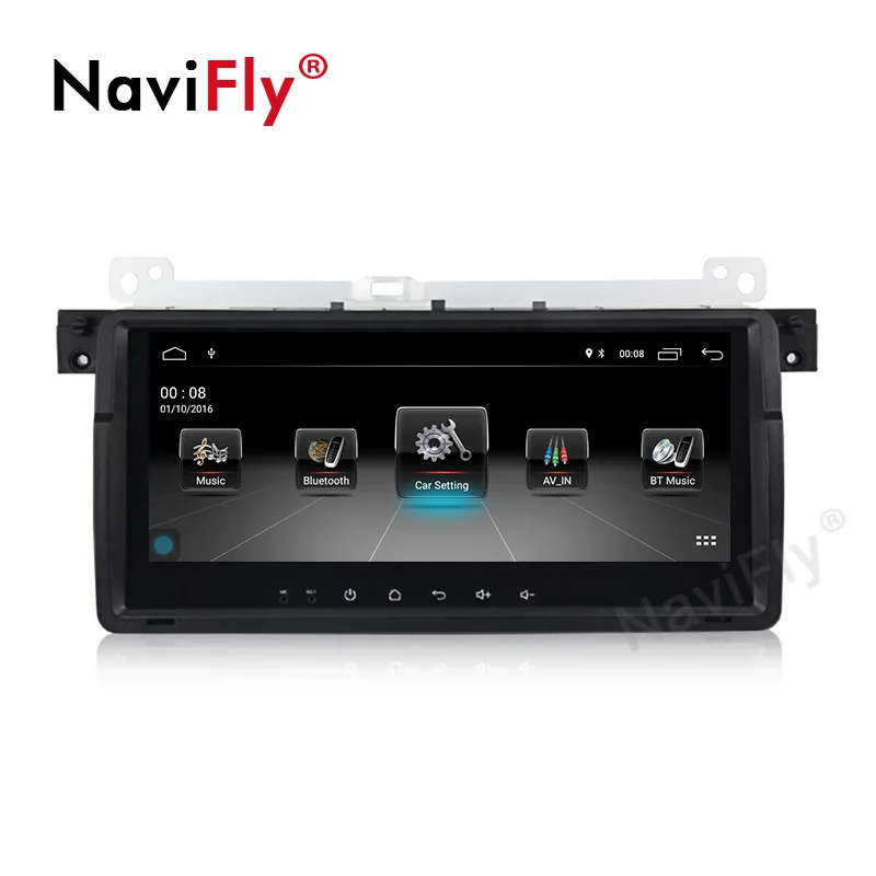 Perfect NaviFly 8.8 inch 2GB+32GB Android 9.1 Car multimedia player for BMW E46 M3 318/320/325/330/335 Rover 75 1998-2006 TDA7851 7708IC 1