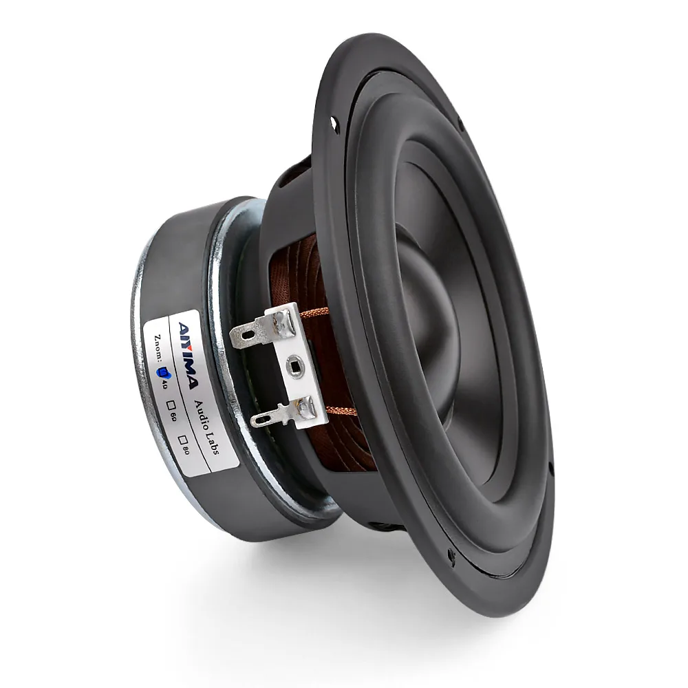 AIYIMA 1Pcs 5.25 Inch Subwoofer Speaker Column 4 8 OHM 50W Sound Speaker Driver Home Theater Car Audio Bass Hifi Woofer Sound