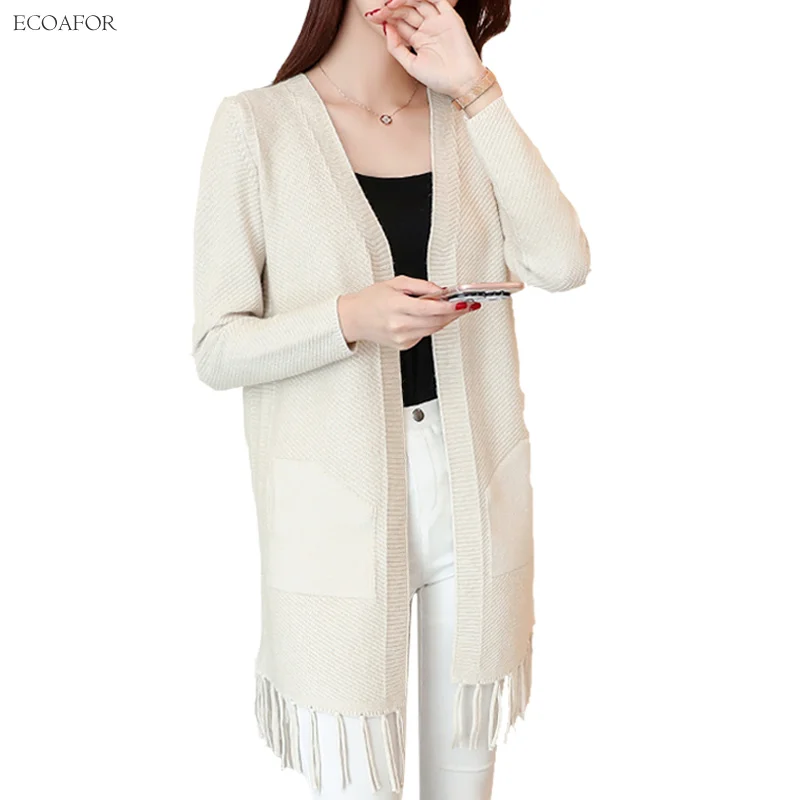 tassel cardigan sweater