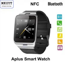 Free Shipping GV18 Bluetooth Smart Watch with Camera Sweat Proof watch SIM Card Slot and GSM NFC for Android Smartphone PK DZ09