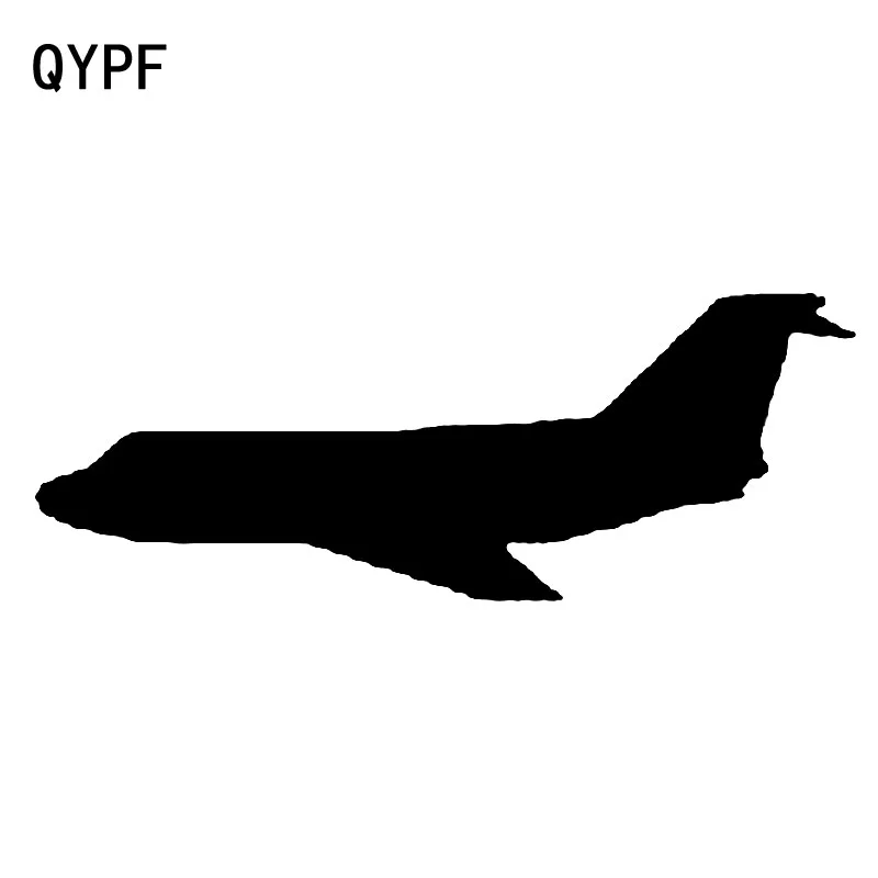 

QYPF 18.6cm*6.9cm Shape Appearance Simple Helicopter Glyph Vinyl Car Sticker New Delicate Unmatch Decal C18-0704